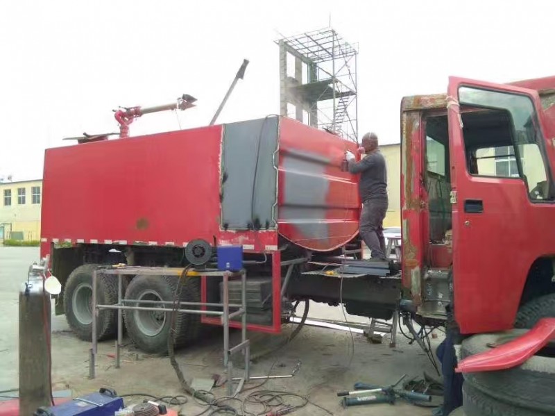 我公司为某消防大队维修事故车辆3